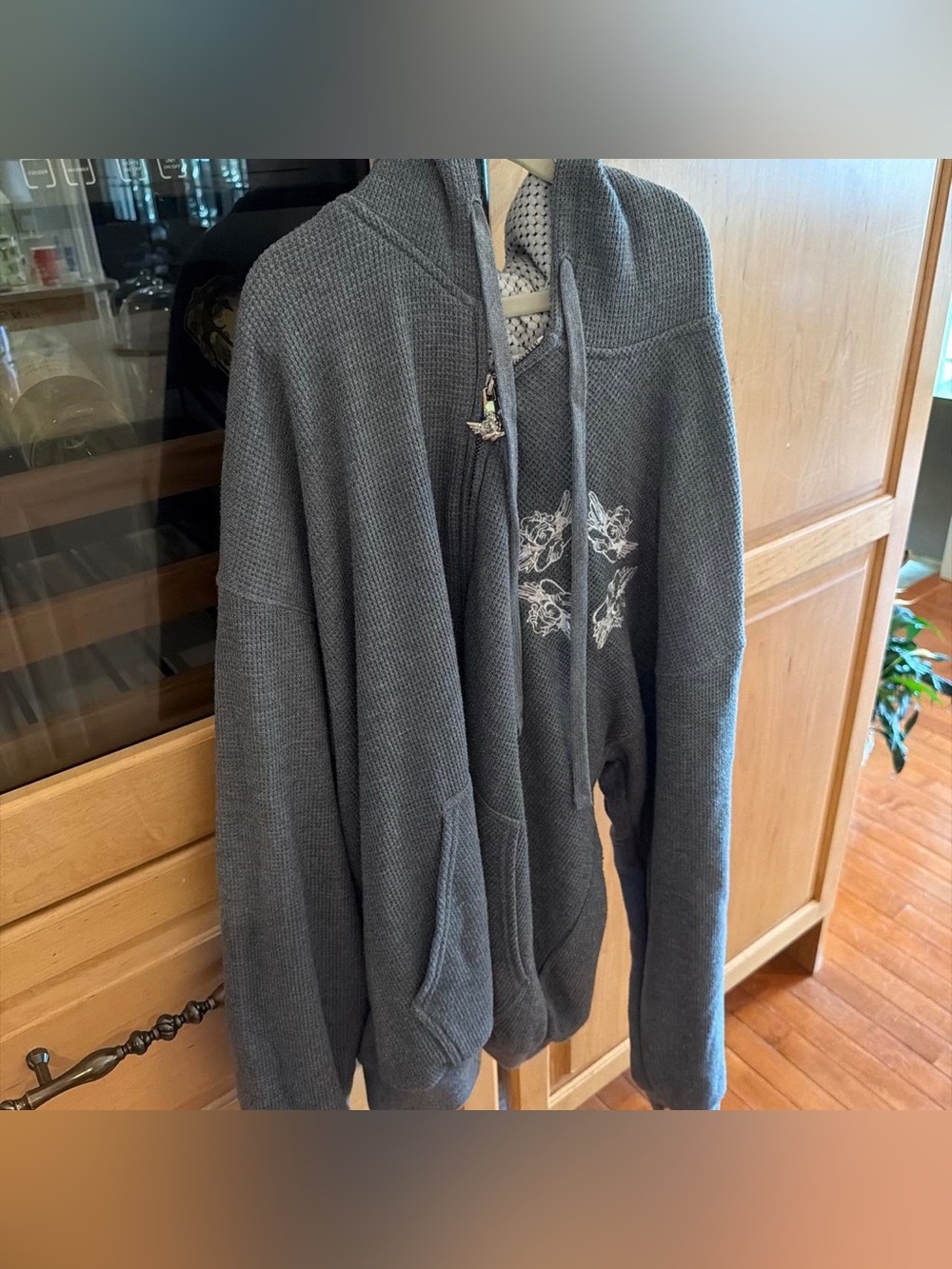 Boys lie zip up hoodie oversized